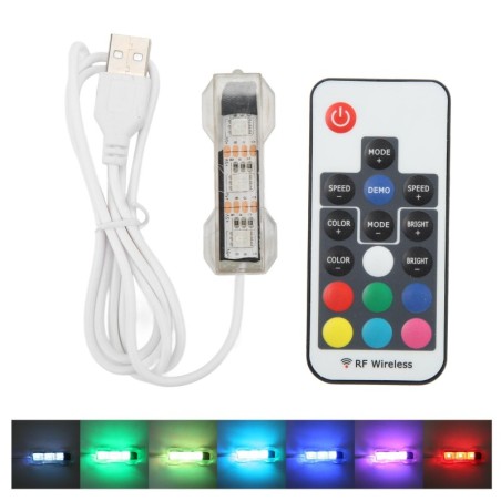 LED Aquarium Licht Micro Landschaft Fisch Tank Fernbedienung Licht für Mittlere Kleine Fische Tanks mit