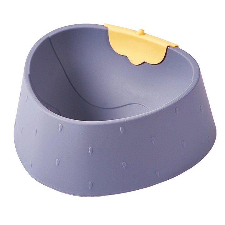 Haustiernapf, rutschfest, kollisionsbeständig, süße Erdbeerform, Katzenfutter, Wassernapf für Hundewelpen dunkelviolette