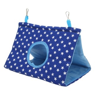 Vogel-Hängezelt, warm, dreieckig, bequem, für Papageien, Schlafbett mit Haken für Wellensittiche, Sittiche, M M