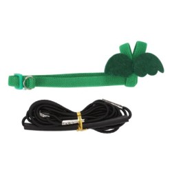 Papagei Harness Leine Einstellbare Elastische Biss Beständig Ergonomische Haustier Vogel Harness Zugseil XS grün