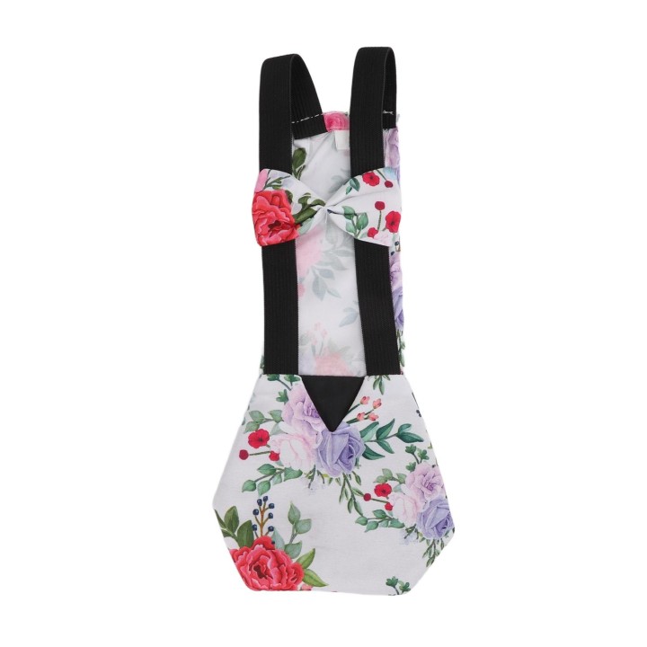 Windeln für Haustiere, Hühner, Gänse, Enten, atmungsaktiver Stoff, lockerer, enger Gürtel, Design, Windeln, Pfingstrose, M M