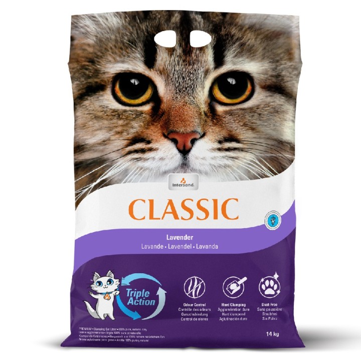 Intersand Classic Katzenstreu Lavendel - 14 kg