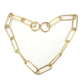 Solid Snake P Choke Chain Trainingshalsbänder für Hunde und Katzen für ML-Hunde (M)