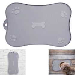 Haustier-Tischset für Hunde und Katzen, wasserdicht, Silikon, Futterunterlage für Haustiere, rutschfest, aufrollbar, zur Vorb