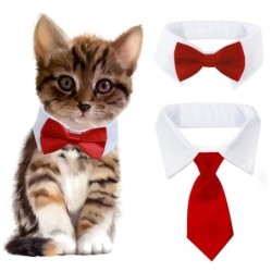 Hundehalskette, Haustierzubehör für Welpen, Kätzchen, Haustierkostüme, Katzenhalsband, Hundefliege, Hundehalsband L-pet bow t