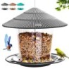 Vogelfutterspender für den Außenbereich, zum Aufhängen, eichhörnchensicher, leicht zu reinigen und zu befüllen, verstellbarer