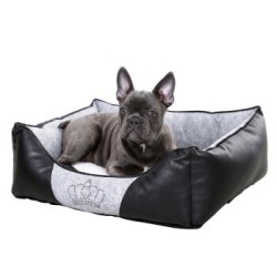 Kerbl Kuschelbett Chiara mit Strasskrone 55 cm, 45 cm, 18 cm