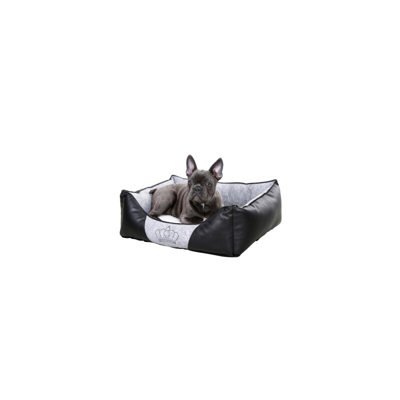 Kerbl Kuschelbett Chiara mit Strasskrone 55 cm, 45 cm, 18 cm