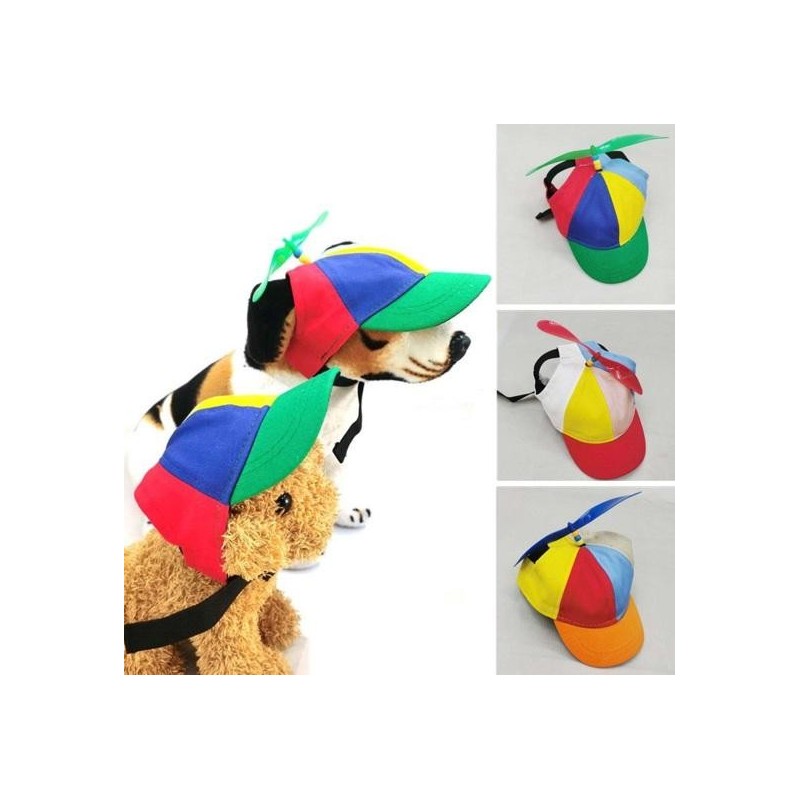 Haustiermütze, bunte Haustier-Propellermütze, bezaubernde, sonnenfeste, atmungsaktive Hunde-Baseballmütze für den Sommer im F