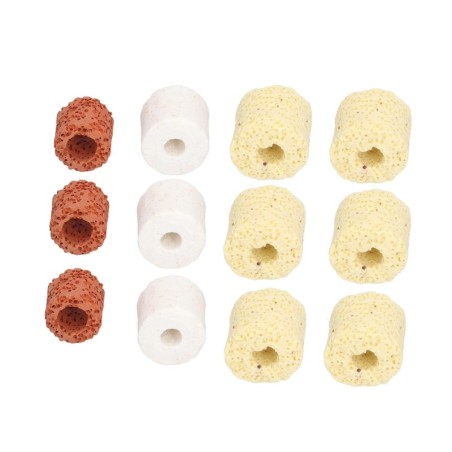 Bio Balls Keramikringe Set Naturstabiles Aquarium Biologisches Filtermedium für Fischtank Aquarium