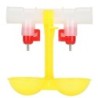 11PCS Doppel Nippel Huhn Tasse Waterer Ball Ventil Trinker mit 2 Schalen Hängen FeederG3/4 1/6 15.5?17.5cm Head Circumference