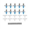 10PCS Kaninchen Trinker Nippel Waterer Trinkwasser Werkzeug Doppel Hängen Quellen