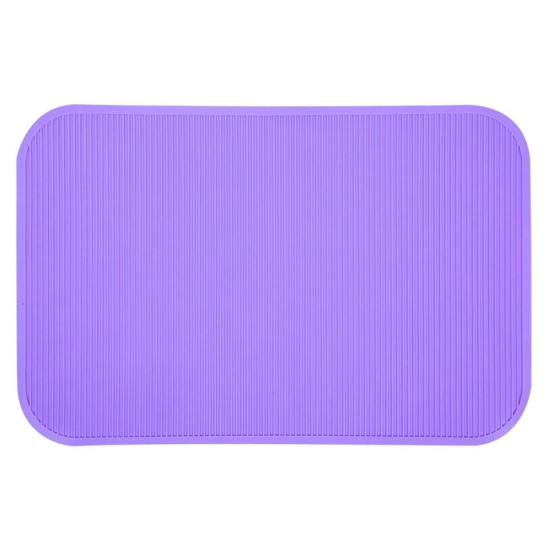 Rutschfeste Gummimatte für den Trainingstisch zur Fellpflege und zum Baden von Haustieren violett