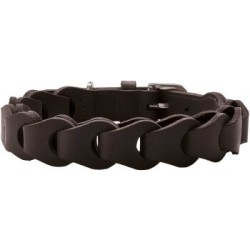 Hunter Halsband Solid Education Chain dunkelbraun 60 cm