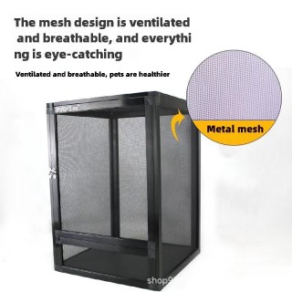 Reptilienkäfig, Reptilientank, tragbarer Zuchtkasten, Lebensraum für Reptilien, Luftgitter, Käfige für den Transport von Frös