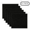 6Pcs Haustier Katzenstreu Box Filter Kätzchen Pad Aktivkohle Deodorant Filter schwarz