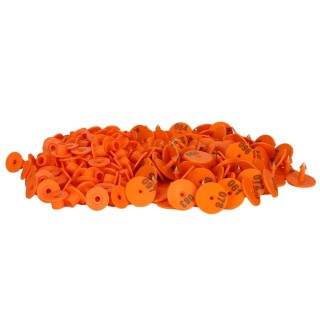 200PCS Verdickt Schafe Ohr Tag Anzahl Marker Identifikation Karte Informationen ManagementOrange Ohr
