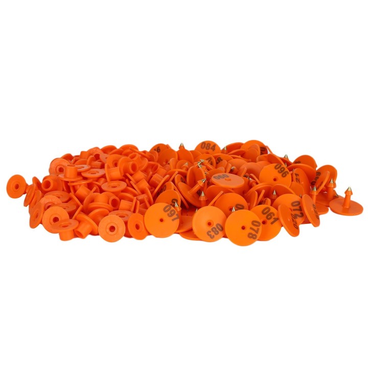 200PCS Verdickt Schafe Ohr Tag Anzahl Marker Identifikation Karte Informationen ManagementOrange Ohr