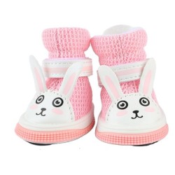 Hundeschuhe, atmungsaktiv, weich, rutschfest, leicht, niedlich, Netzstoff, für Welpen, Frühling und Sommer