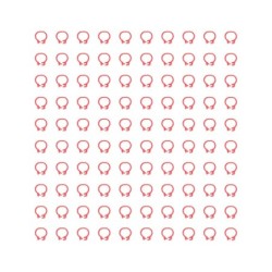 100 STÜCKE 8mm Tauben Identifikation Bein Ringe Geflügel Bein Bänder Keine Worte Tauben SuppliesRed rot
