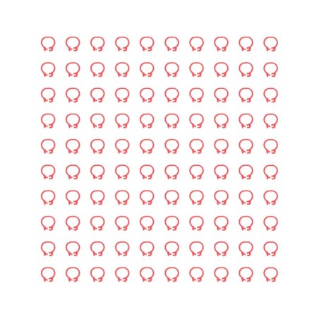 100 STÜCKE 8mm Tauben Identifikation Bein Ringe Geflügel Bein Bänder Keine Worte Tauben SuppliesRed rot