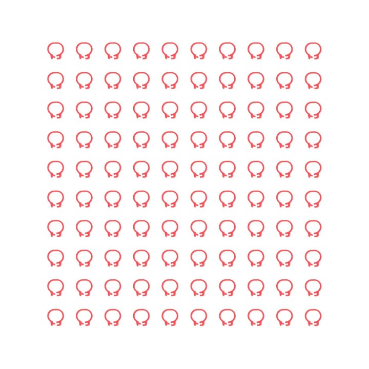 100 STÜCKE 8mm Tauben Identifikation Bein Ringe Geflügel Bein Bänder Keine Worte Tauben SuppliesRed rot