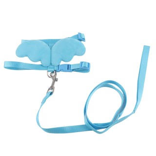 Enten Zugseil Verstellbarer Brustgurt Außen Walking Harness Leine für Haustier Ente Huhn S blau