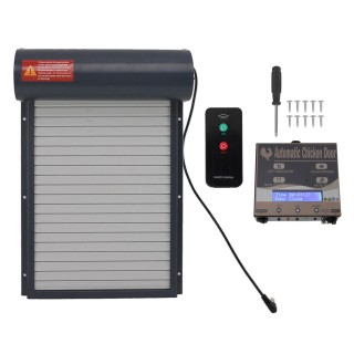 Automatischer Hühnerstall-Türöffner mit Timer, programmierbarer Lichtsensor, batteriebetrieben, für Hühner