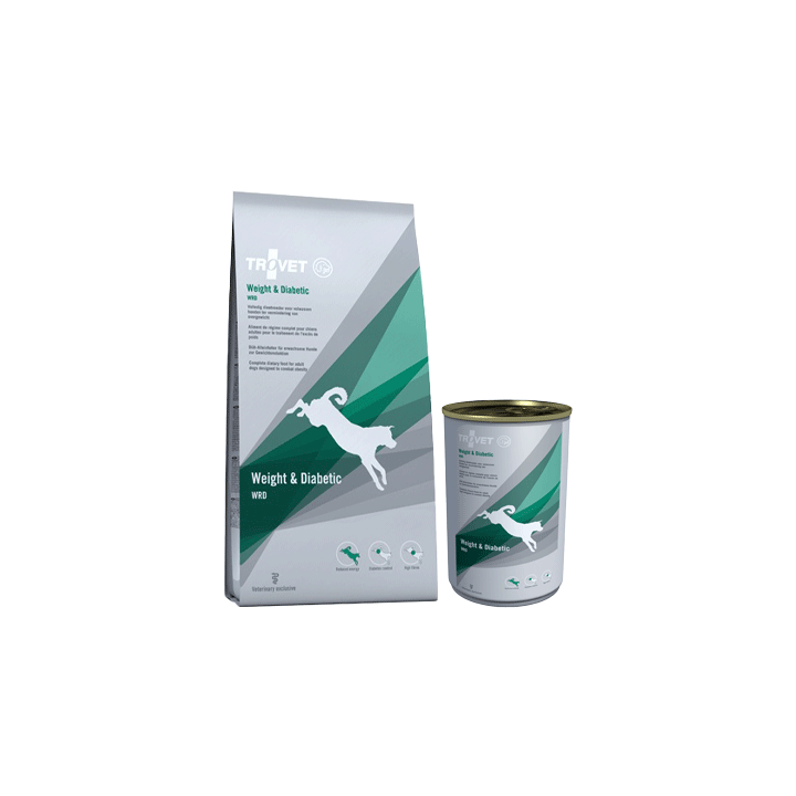 TROVET Weight & Diabetic WRD Hundefutter - Dosen - 6 x 400 g