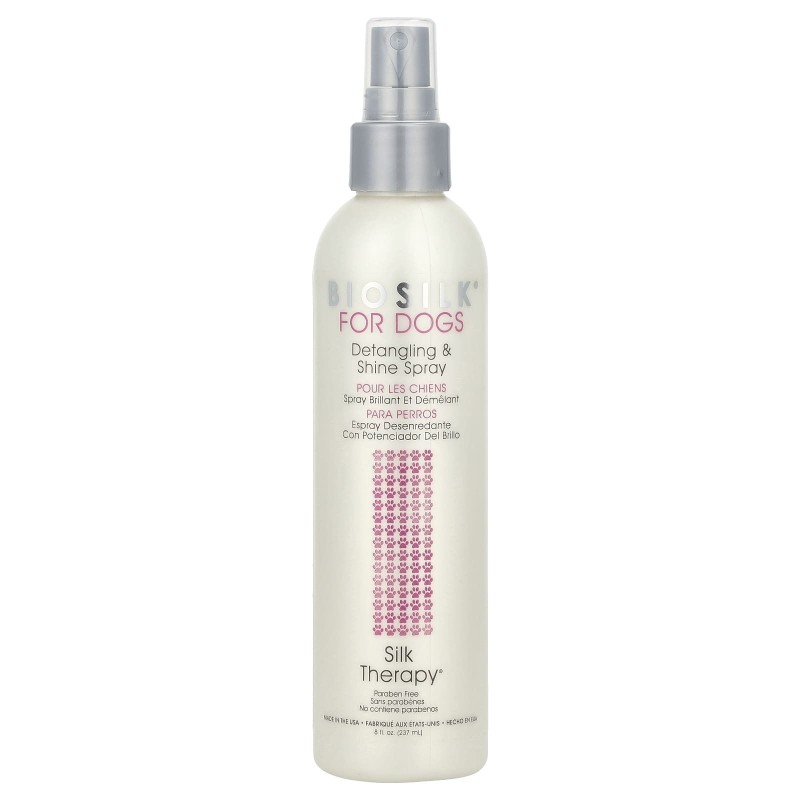Biosilk, Silk Therapy, Entwirrungs- und Glanzspray für Hunde, 237 ml (237 ml)