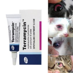 Augensalbe für Katzen und Hunde, Augensalbe für Haustiere, Hornhautentzündung, Augensalbe One Size weiß