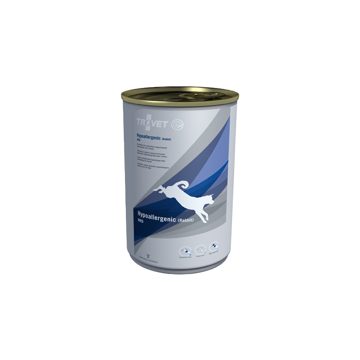 TROVET Hypoallergenic RRD Hundefutter - Dosen - Kaninchen - 6 x 400 g
