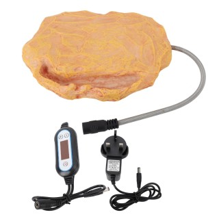 Reptile Heat Rock Temperaturgesteuerter Heizstein für Eidechsen, Schildkröten, Schlangen, 12 V, sicher