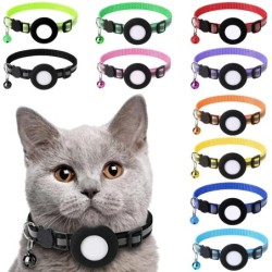 Sagit Cat, Halsband, reflektierend, Katze, Halsband, mit, AirTag, Halter und, Glocke, für, Mädchen, Jungen, Katzen One Size s