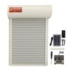 Solarbetriebene automatische Hühnerstalltür mit Lichtsensor, Timer, Fernbedienung, LED-Bildschirm, automatisch weiß