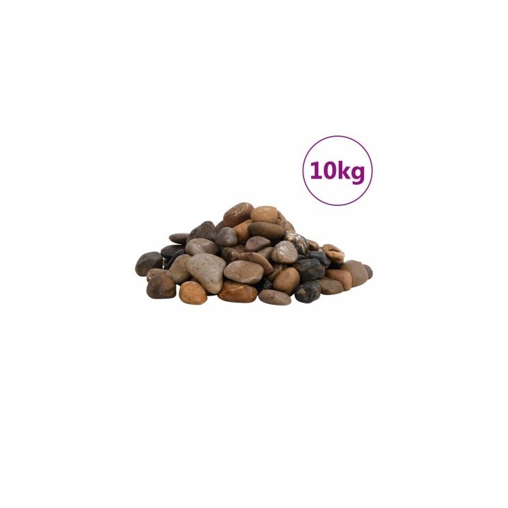 VidaXL Polierte Kiesel Mehrfarbig