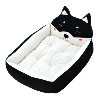 Hundebett mit Cartoon-Motiv, für den Winter, warm, niedlich, waschbar, für alle Jahreszeiten, Haustierhütte, Bett für Hunde,