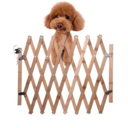 Haustiertor, einziehbar, verstellbar, für Hunde, Schiebetür, Holz, für den Innenbereich, Hundetor, Türrahmen, Treppe, Haustie
