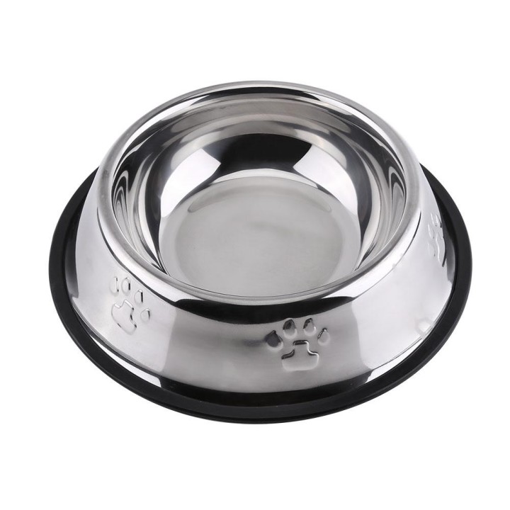 Anti Slip Bottom Hund Welpen Haustier Katze Lebensmittel Wasser Schüssel Dish Feeder Fütterung Gericht(21.5cm)