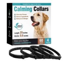 3/4er-Pack Beruhigungshalsband für Haustiere, Stress- und Angstlinderung, beruhigendes Halsband, natürliche Ruhe, Entspannung