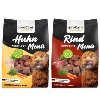 ProCani BARF Komplettmenü Hund TK-Nuggets Napffertig Classic Probierpaket 6x750 g