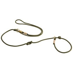 alsa-brand Retriever-Führleine Ole oliv-sand, Länge: ca. 2 m, Durchmesser:  ca. 10 mm