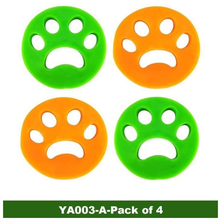 Bürste für Tierfelle, Tierhaarentfernung für den Hausgebrauch, Wiederverwendbare Waschmaschine, Plüschdecke – A-4 Stück[E591]