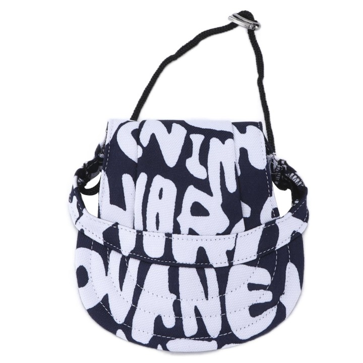 Hunde-Baseballkappe, verstellbar, für Hunde, Sonnenblende, Outdoor-Sport, Sonnenschutz, Baseballmütze mit Ohrlöchern, Blau L