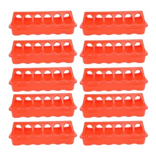 10 Set Flip Top Küken Feeder Waterer Kunststoff Wachtel Kleine Geflügel Fütterung Tablett 12 Trog Gericht