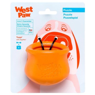 West Paw Hundespielzeug, Lernspielzeug, Zogoflex Tapple, Mandarine, Größe S (Orange) orange