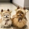 Tierumhang, Hunde- und Katzenkleidung, Weihnachten, Haustier-Spaßkleidung, bequeme und warme Accessoire-Party, Cosplay-Dekora