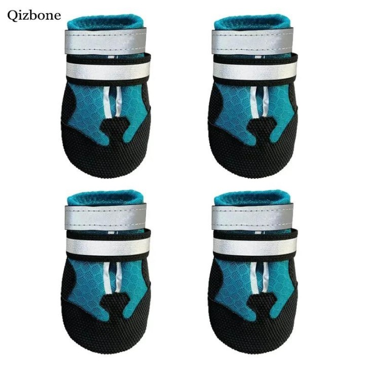 Sommerschuhe für Hundesocken, rutschfeste reflektierende Gummiüberzüge für mittelgroße und große Hunde, Stiefel, Golden Retri