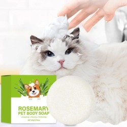 Haustierseife, Hundebade-Katzen-Schwarzkinn-Entfernungsseife, Shampoo-Badreinigungs-Deodorantseife One Size