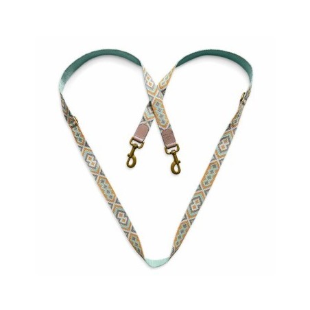 Hey Lana Premium Führleine – 3-fach verstellbar mintgrün 2 m, 2 cm